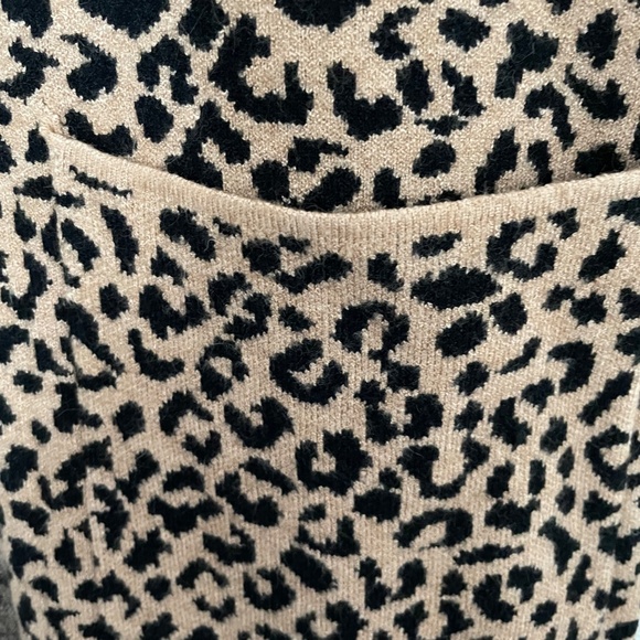 Cynthia Rowley Long Open Front Leopard Print Jacket - Women's M - Picture 8 of 15